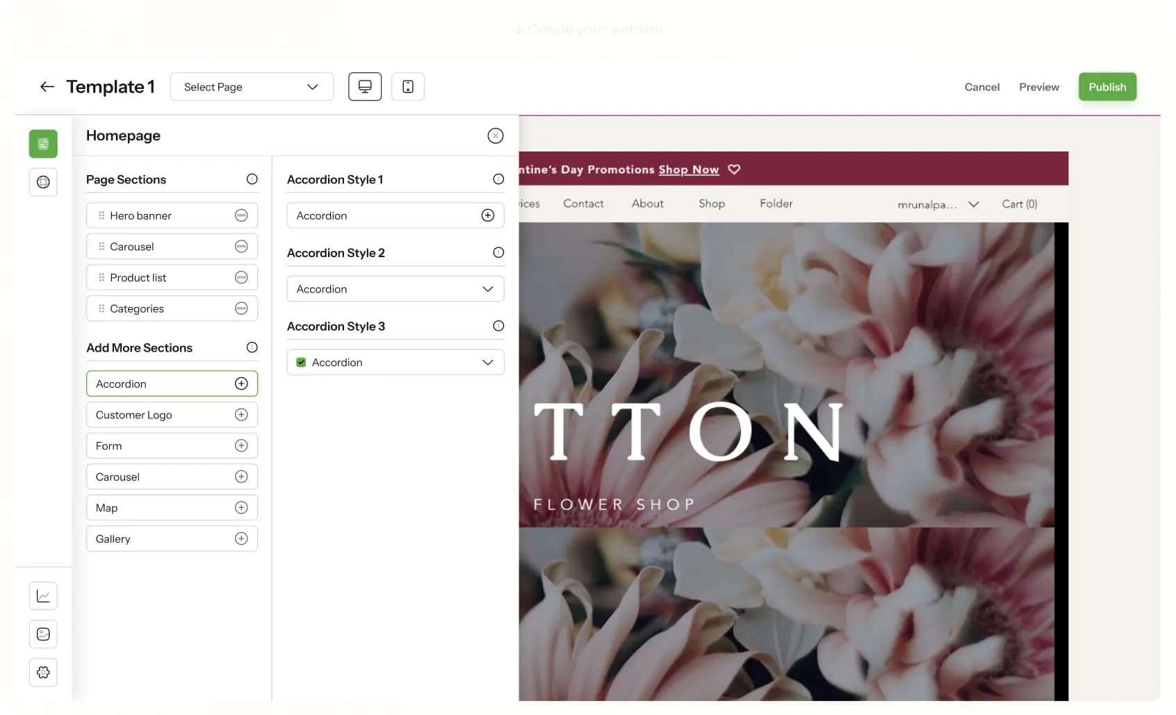 Build a custom floral website with BoostFloral using its best floral website templates and Floral website design