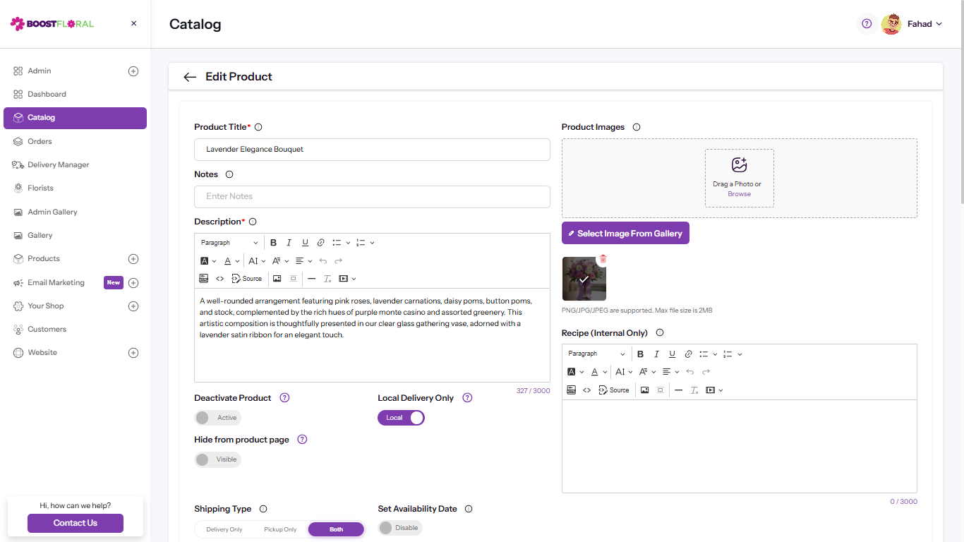 Local Price Controls and Seasonal Markup Customization Dashboard