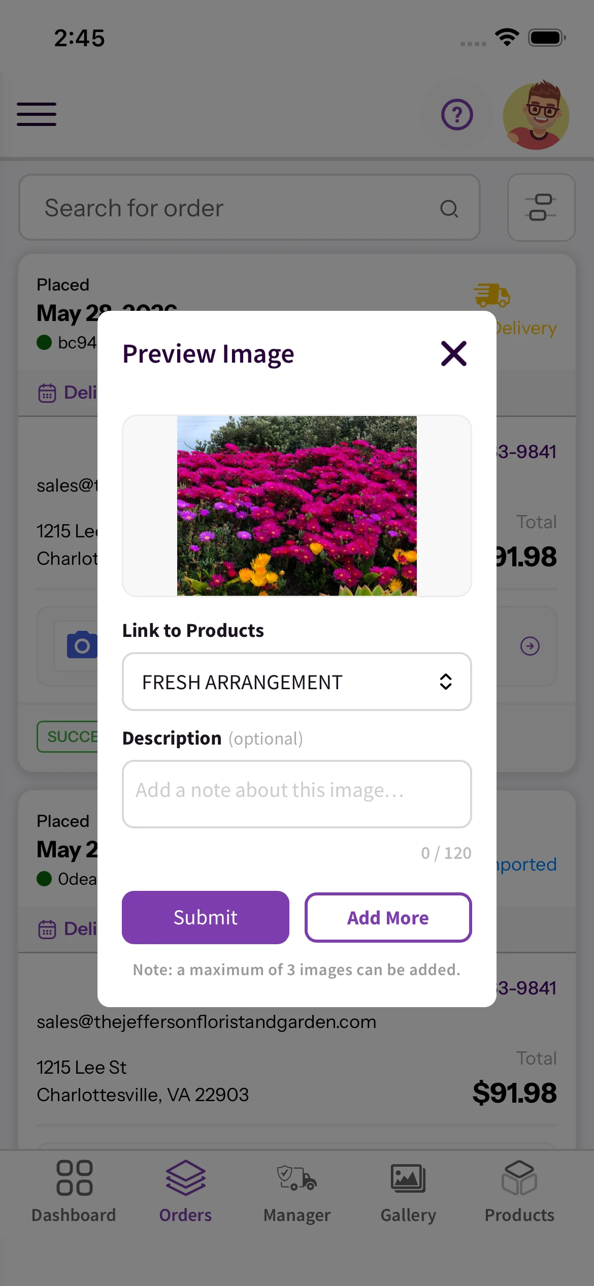 Compare Design Photos to Delivery Photos