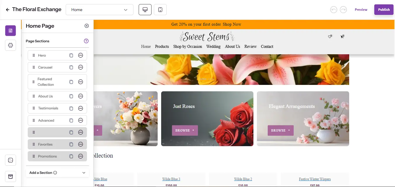 Website Builder Preview